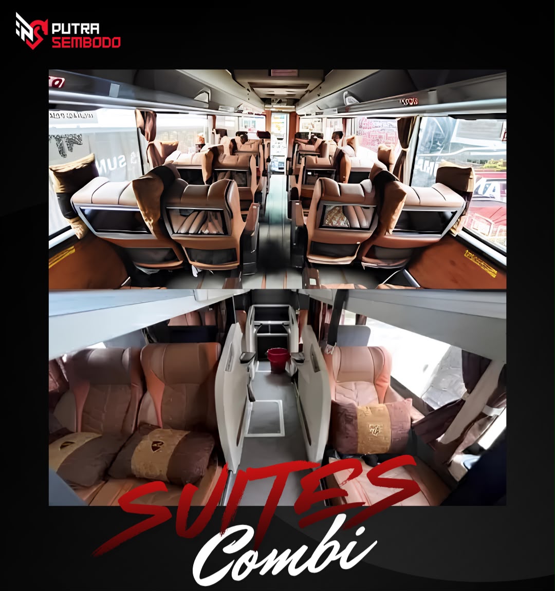 Interior bus Putra Sembodo Suites Combi